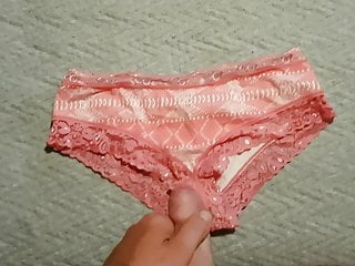 Cum on wife&#039;s panties 2