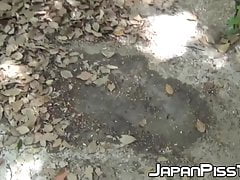 Japanese voyeur found ladies peeing in public