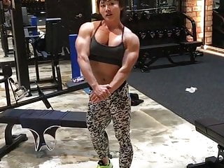 muscle mature asian woman