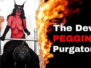 Devil Pegging Purgatory Satan Cosplay Nude Hardcore Rough Pegging Bondage BDSM Miss Raven Training Zero Halloween FLR