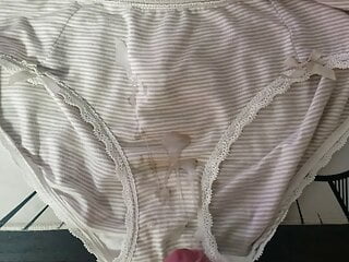 Cumshot in neighbor&#039;s panties