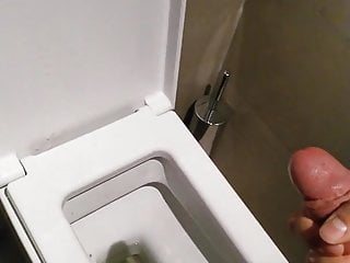 Hotel bathroom masturbation