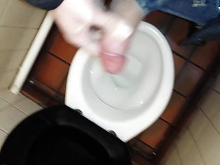 Public toilet masturbating 