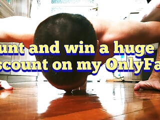 Count the pushups and win the prize 