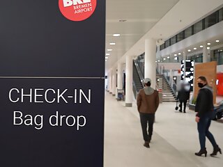 That was just totally crazy! Public Sex at Bremen Airport! Was that just too bold? everyone could see it! 
