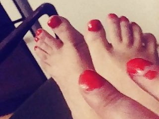 Sissy feet painted nails