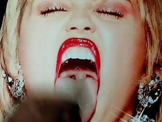 Miley Cyrus 2 - Cum Tribute(draining on her face)