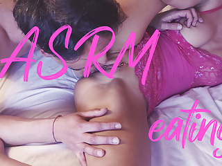 Italian Girl - Amazing ASMR pierced pussy licking on first date - huge orgasms