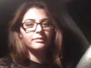 .Sexy girl masturbating while driving.