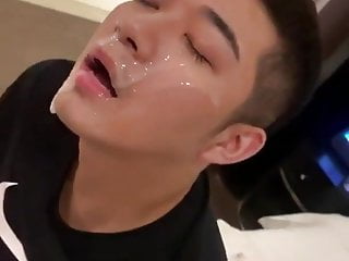 thick sperm on young asian face delight, on face &amp; mouth 9&#039;&#039;