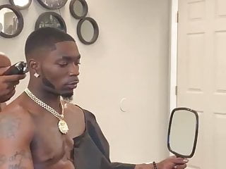 Black guys barbershop on home