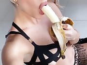 Banana eating