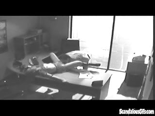 Office tryst gets caught on camera...