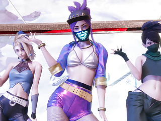 MMD Aespa - Savage Akali Hot Kpop Dance League of Legends KDA