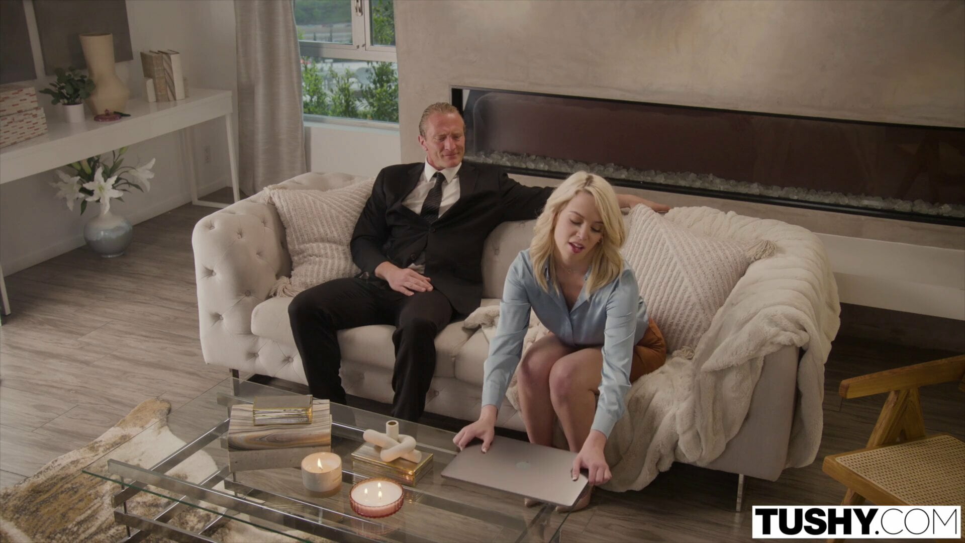TUSHY Anal-curious Petite Blonde Madison seduces her boss