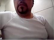 Daddy cum in badroom webcam