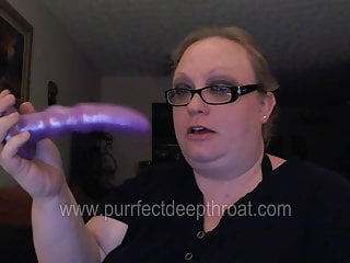 BBW TRIES TO DEEPTHROAT HER DILDO