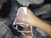 Sucking my cousins pussy juices off of her thong 