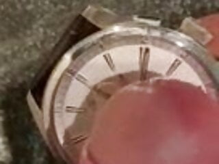 Oris wristwatch glass frottage...