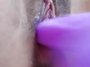 creamy purple dildo