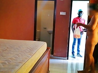 Delivery Guy, Sri Lankan Wife, HD Videos, Amateur
