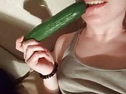 masturbate with cucumber