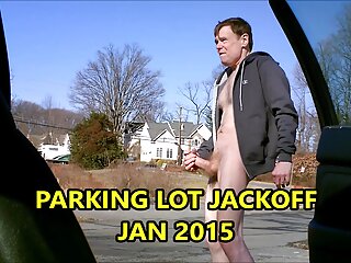 Risky Public Parking Lot Jackoff Jan 2015