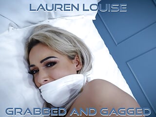 Lauren Louise - Topless Bondage Tied Up Gagged Bound and Gagged ( GagAttack.NL )