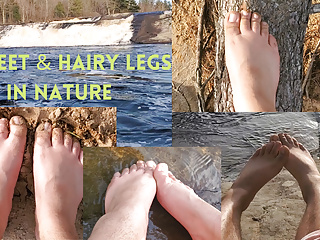 Body worship big feet hairy legs...