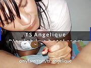 TS Angelique - Blowjob in a hotel room