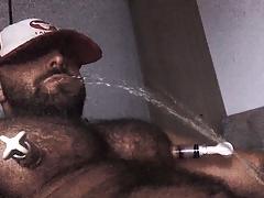Hairy Hunk Pig - Pumped Nipples and  Piss 