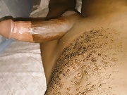 Sexy black guy shows off his big cock