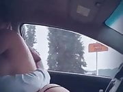 Fucking in the car like a good little whore
