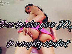 Boss teacher gives JOI to naughty student