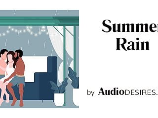 Summer Rain MFM Threesome Erotic Audio, Porn for Women ASMR