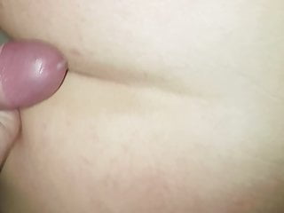 Friend cums on my bbw wifes ass