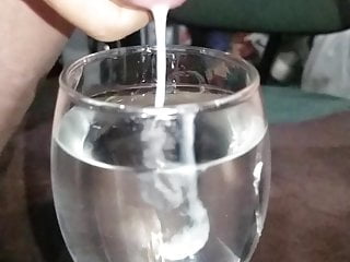Slo-Mo Cum In Glass Of Water