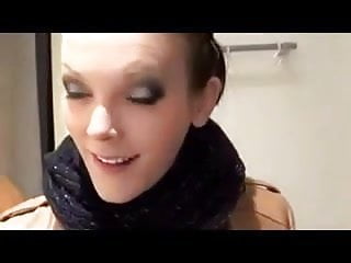 Changing room head job and slut walk