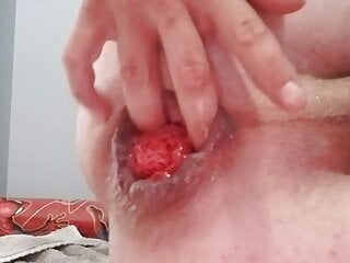 Anal gape with squarepeg toys loose...
