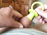 Saturday foreskin session - rubber toy   