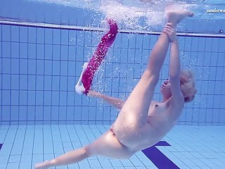 Russian elena proklova swims naked...