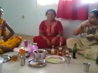 Indian, Villager, With Aunty, Drink