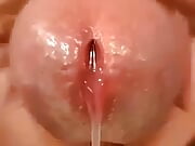 Slow motion cum is coming on penis