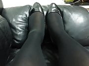 Black Patent Pumps with Pantyhose Teaser 8