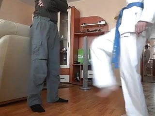 Karate Ballbusting...