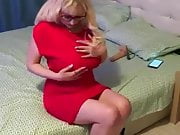 Milf With Big Tits In Tight Red Dress Wants To Fuck