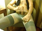 Stockings and pantyhose masturbation