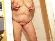 Brenda in the shower