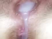 My cum dripping out of her part 2