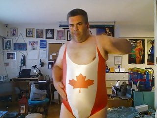 My New Canada Flag Onepiece Swimsuit